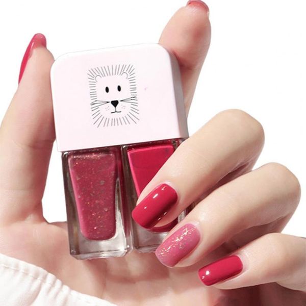 

nail polish 6ml x 2 decoration water-proof dry quickly resin in 1 set for beauty