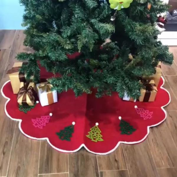 

christmas decorations tree rug modern rustic skirt foldable xmas