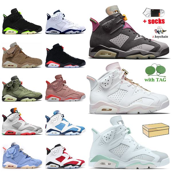 

jorden brand womens mens basketball shoes retro jordan 6 6s bordeaux gold hoops tiffany blue travis scotts british khaki unc black infrared