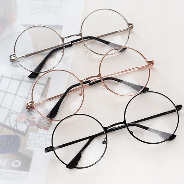 

metal round reading glasses for women&men clear lens presbyopia spectacles eyeglasses hyperopia eyewear fashion sunglasses frames, Black