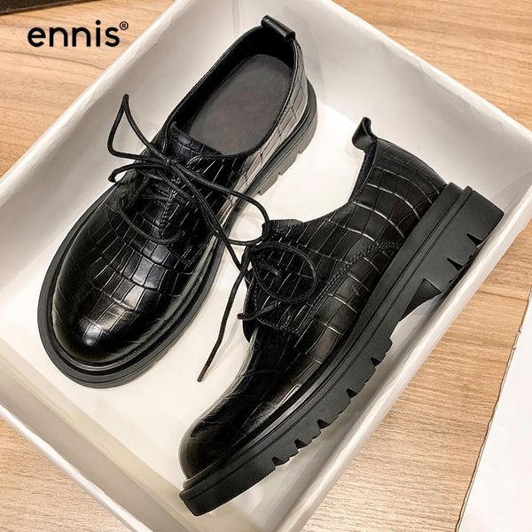 

black designer shoes women genuine leather low-heeled crocodile pattern lace oxford female spring autumn c9a dress