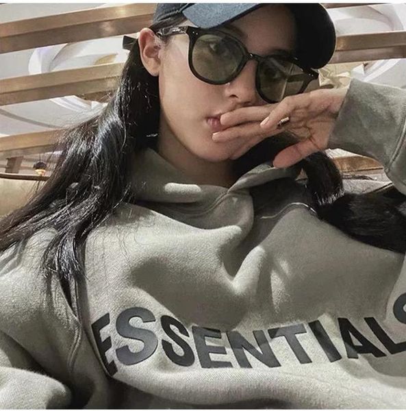 

men's hoodies & sweatshirts autumn and winter hoodie must-have item pure cotton brand trend epoxy process printing couple pullover coat, Black