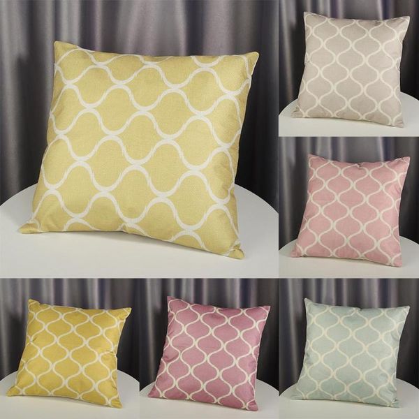 

pillow case 1pc geometric pattern decorative pillowcases linen throw striped sofa bed cushion cover home decor
