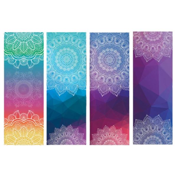 

yoga blanket towel classic mandola texture non-slip portable travel yoga mat pilates cover fitness blankets