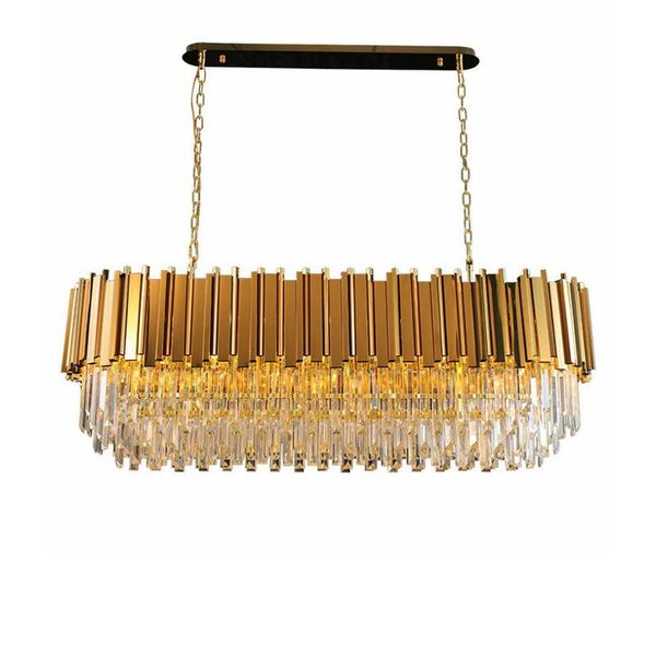 

modern luxury crystal chandelier oval hanging fixtures dining room chandeliers