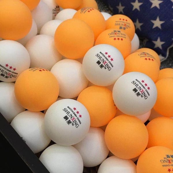 

one pack 100pcs table three-stars tennis balls abs 40+ plastic pong durable high-elastic