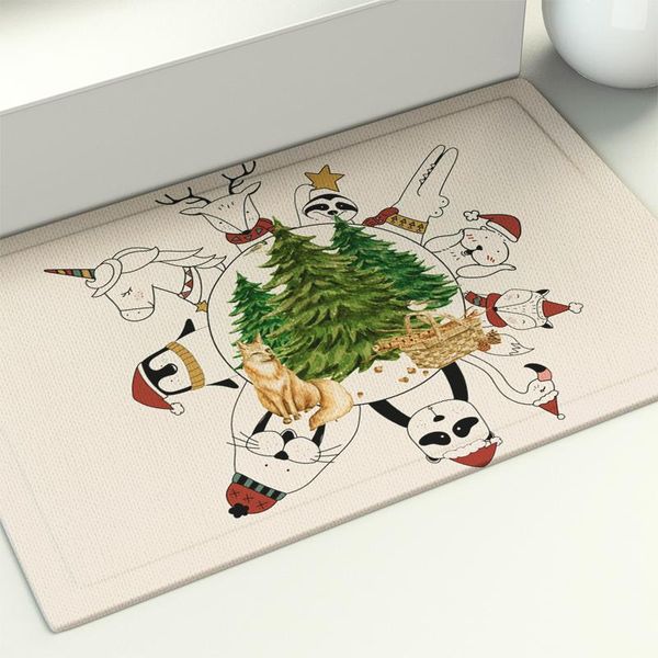 

carpets animal christmas tradition illustration doormat entrance kitchen floor bath mat living room hallway carpet home docor rug