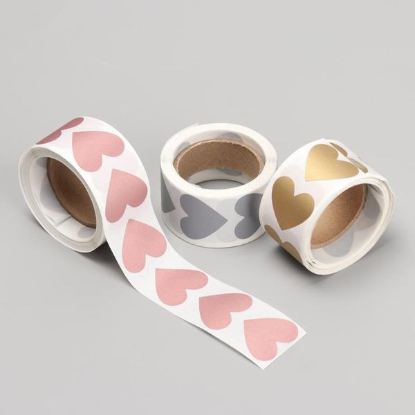 

roll 300pcs round/heart scratch off stickers 1 inch labels sticker for party activity favors stationery gift wrap