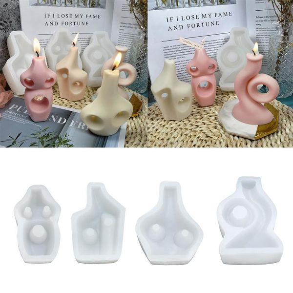 

craft tools geometric bottle candle epoxy resin mold plaster silicone mould diy crafts jewelry home decoration casting