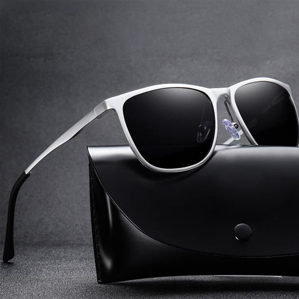 

sunglasses vintage aluminum magnesium men hd polarized uv400 sun glasses female shades mirror gafas de sol mujer, White;black