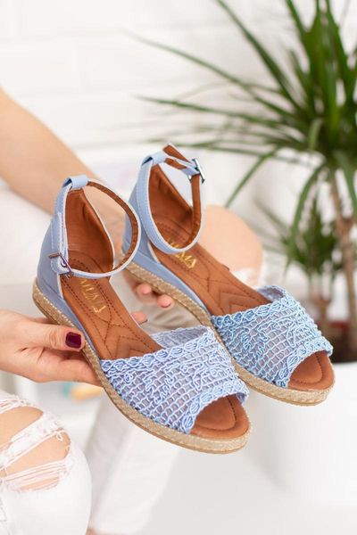 

sandals women's blue mesh, Black