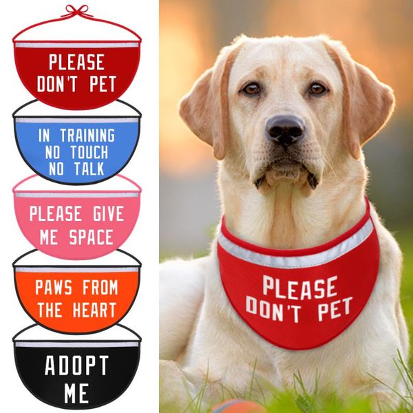 

dog collars & leashes accessories pet bandana collar personalized adjustable bandanas bib scarf neckerchief tie for medium large dogs