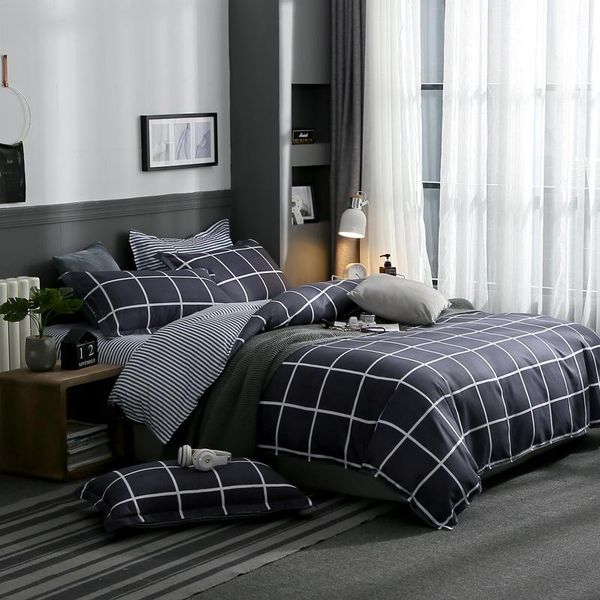 

bedding sets girl kids bed sheet set lattice duvet cover pillowcase woman linens king  full