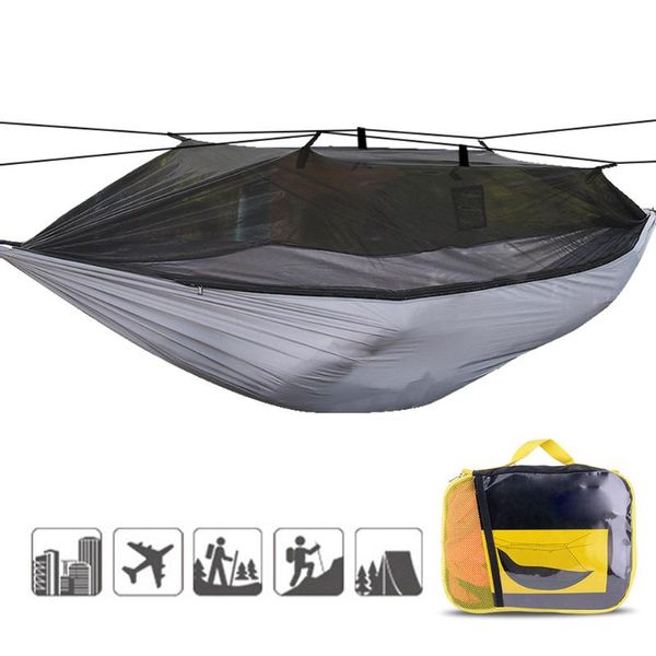 

camping hammock tent with mosquito mesh net lightweight portable for backpacking traveling backyard tents and shelters