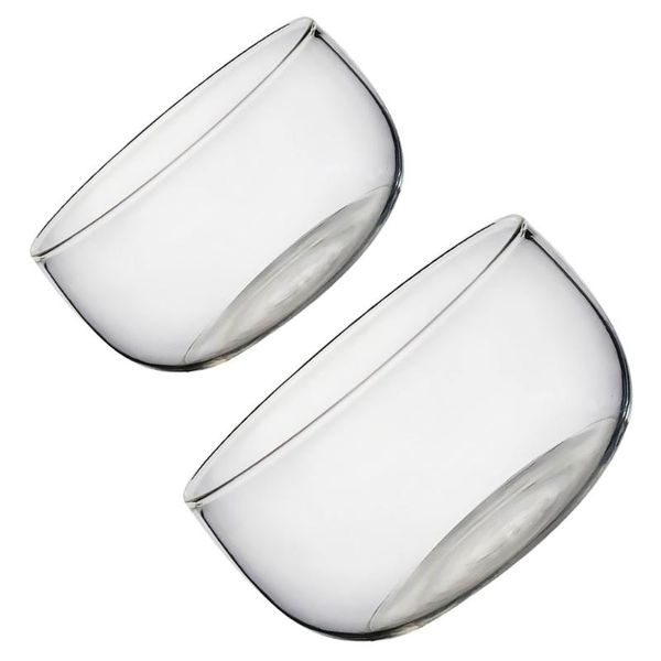 

bowls 2pcs glass salad bowl dessert container serving tableware transparent