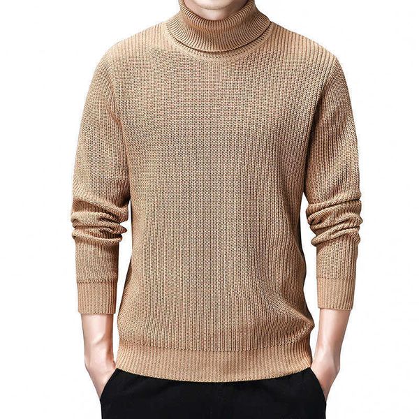 

turtleneck sweater men casual cotton pullover men autumn slim fit long sleeve mens sweaters knitted pull homme oversize clothes 210601, White;black