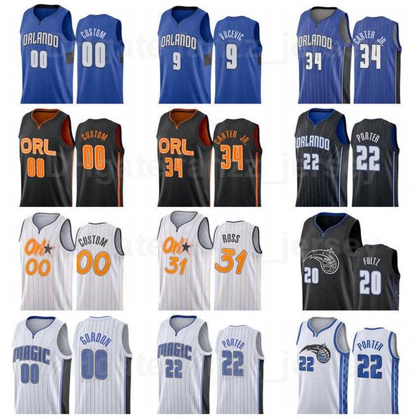 

screen printed basketball terrence ross jersey 31 markelle fultz 20 dwayne bacon 8 wendell carter jr 34 otto porter 22 men women kids, Black;red
