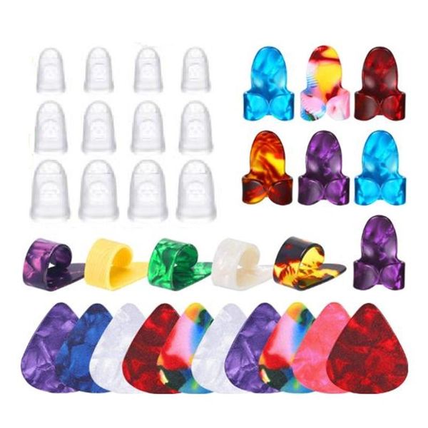 

golf training aids 20 pcs guitar fingertip protectors covers,12 thumb finger picks,10 picks for instruments