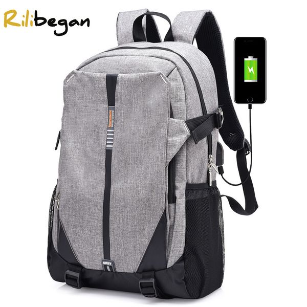 

men casual backpack large capacity nylon business lapcomputer travel school bags