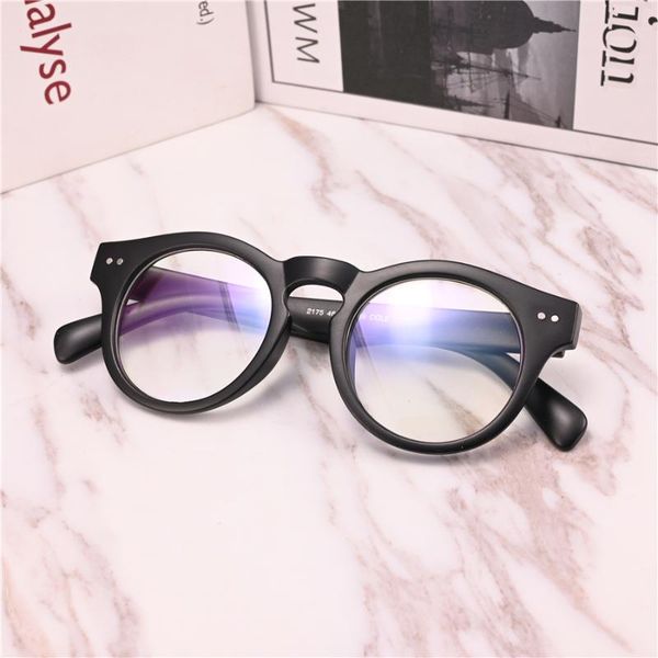 

fashion sunglasses frames vazrobe round glasses male women plain eyeglasses men female spectacles for prescription vintage retro nerd, Black