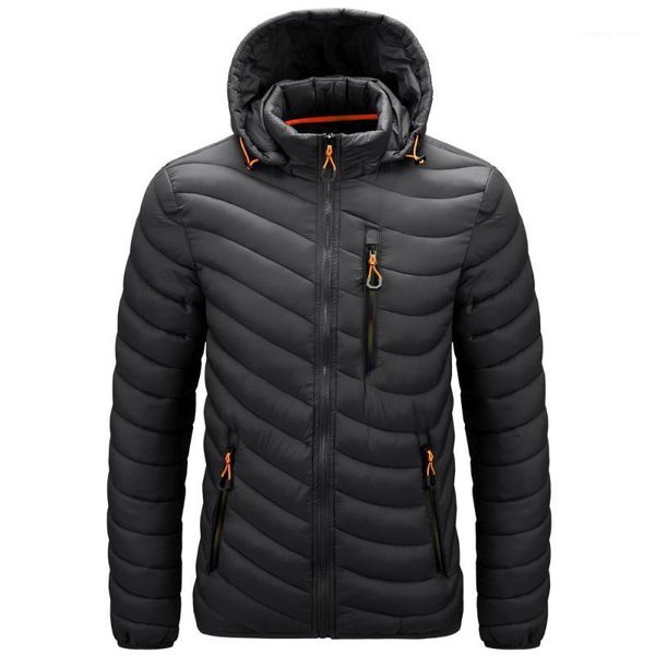 

men's down & parkas 2021 brand clothes casual warm hooded collar coats autumn black winter jackets windbreakers time limited
