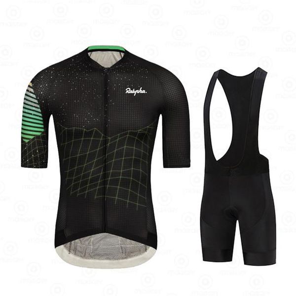 

racing sets men's cycling jersey 2021 ralvpha summer clothing quick drying set sport mtb bicycle jerseys bike uniform, Black;blue