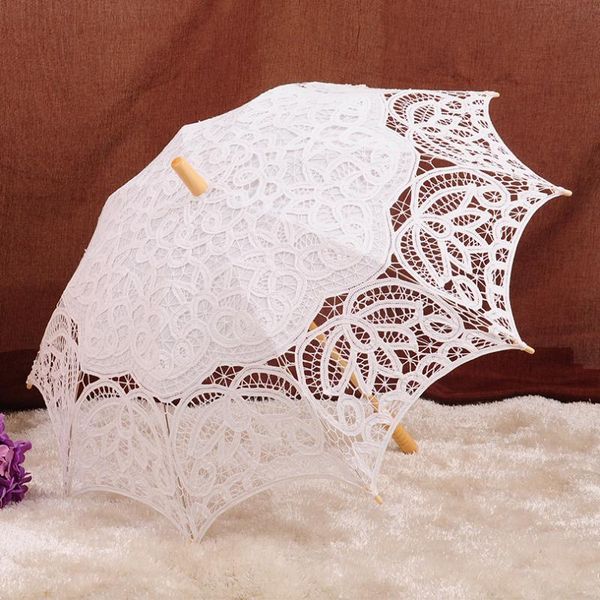 

umbrellas qunyingxiu 2021 handmade lace cotton craft umbrella cosplay props wedding eastern style bride