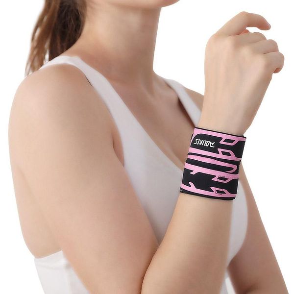 

thin gym wrist wraps wristband bandage for basketball badminton tennis equipment hand support carpal tunnel, Black;red