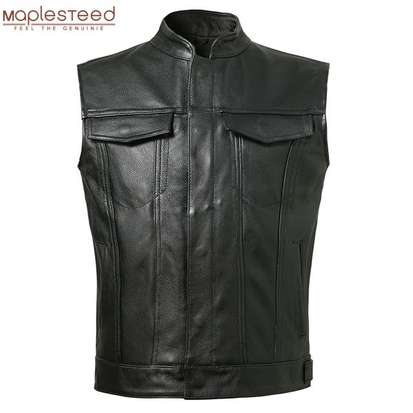

classic motorcycle leather vt, 100% leather svels et, cowhide / sheep, asian size s-6xl, m232, Black;white