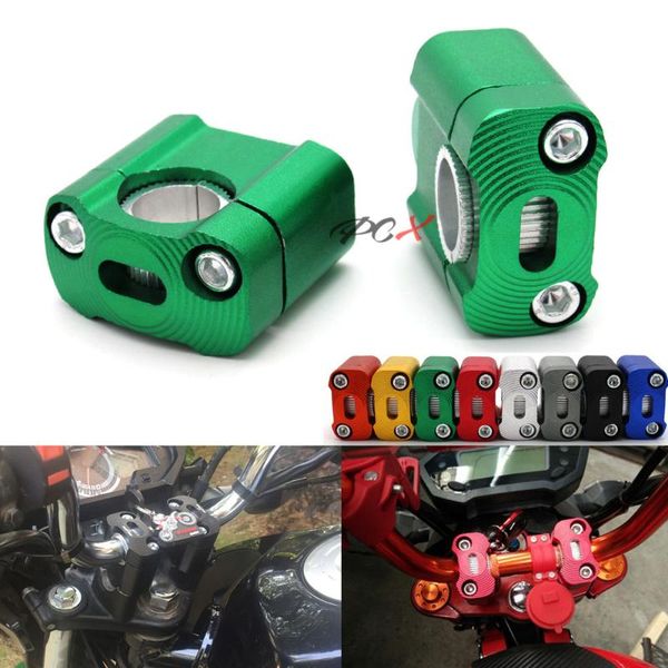

handlebars 22-28mm aluminum alloy motorcycle pit soil bicycle handlebar 22mm 7/8" to 1 1/8 28mm installation fat rod adapter moun