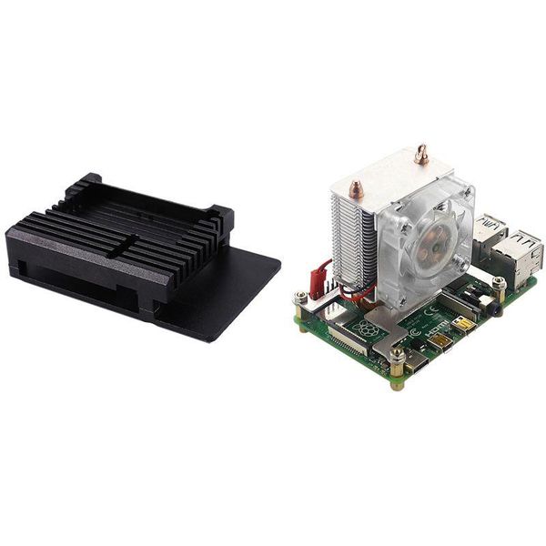 

set tower cooling fan super heat dissipation light & 1 pcs aluminum alloy case enclosure with ca lappads