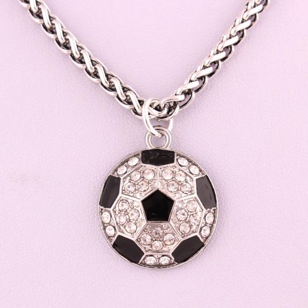 

arrival antique plated soccer pendant necklace link chain necklaces, Silver