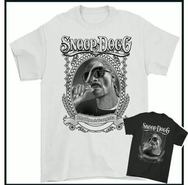 

snoop dogg t-shirt death row records rap hip hop tee music, White;black