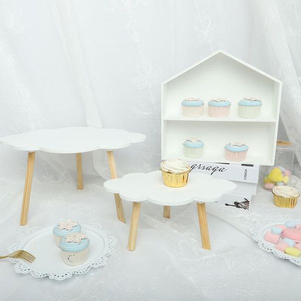 

other bakeware cloud cake stand wooden dessert table decoration birthday plate