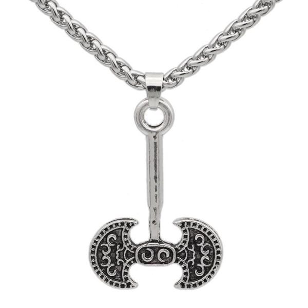 

amulet viking axe pendant necklace necklaces, Silver