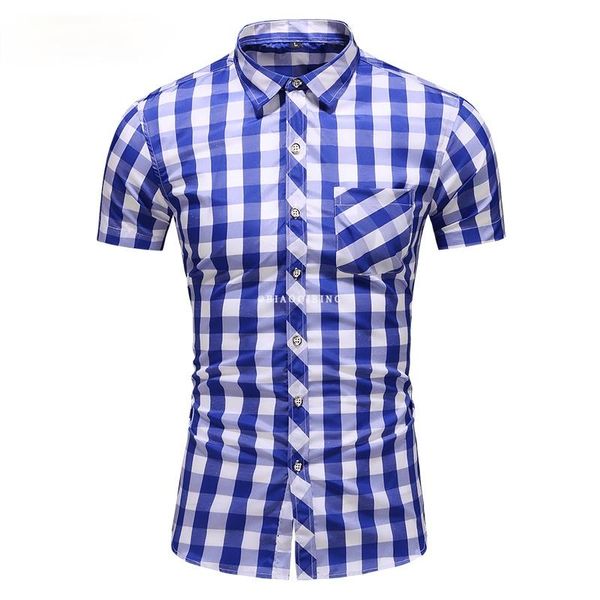 

summer thin short sleeve shirt 2021 arrival mens plaid casual plus size shirts 5xl 6xl 7xl men's, White;black