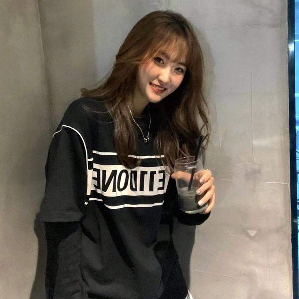 

women's t-shirt 2021 we11done high street fashion hip hop t shirt pure cotton round neck loose casual short sleeve quality, White