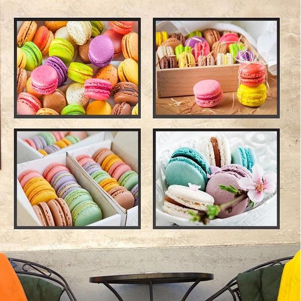 

paintings color macron poster delicious canvas painting sweet art wallpaper modern nordic decoration home print picture craft