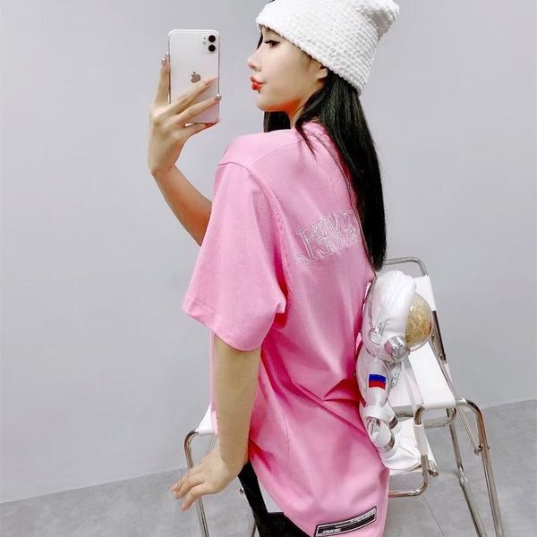 

new and summer 21s 13de bear tracksuits astronaut spring pendant short sleeve t-shirt detachable trend women's wind net r, Gray