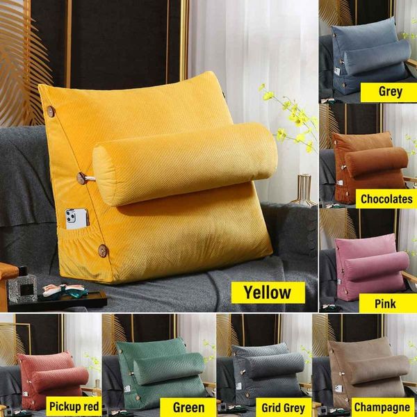 

cushion/decorative pillow 60cm comfort wedge bed reading large big sofa bedside lumbar support cushion backrest back rest