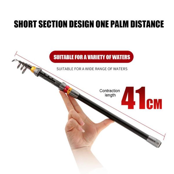 

carbon fiber fishing rod ultra short mini sea portable rock asd88 boat rods