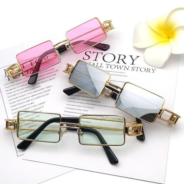 

retro sunglasses women vintage fashion rimless gradient sun glasses shades cutting lens ladies frameless eyeglasses frames, Black