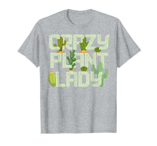 

funny gardening crazy plant lady design t-shirt, White;black