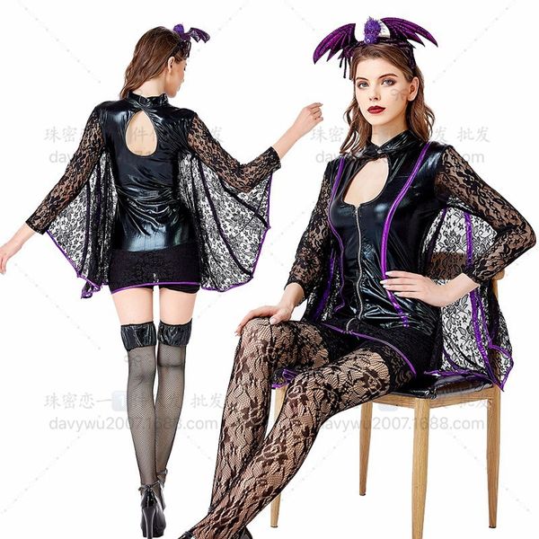 

stage carnival zhumi love superman costume batman vampire dance, Black;red