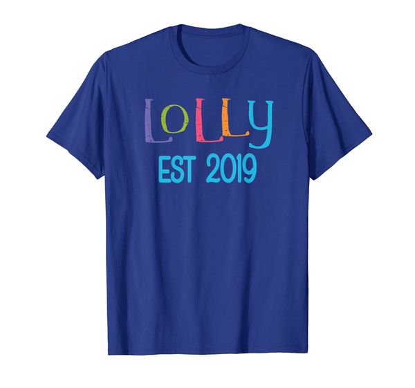 

lolly tshirt established 2019 grandma lolli lolly gift, White;black