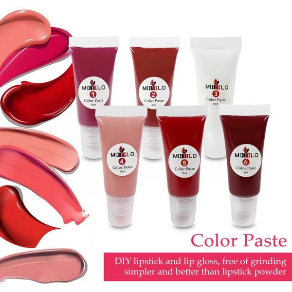 

color paste lipstick lip gloss glaze plant bulk kit liquid pigment tint set