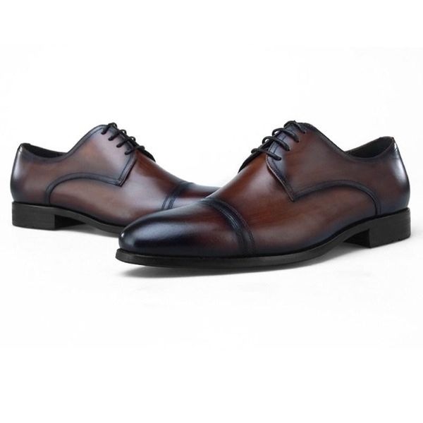 

dress shoes fashion black / brown tan wedding mens prom genuine leather oxfords male business