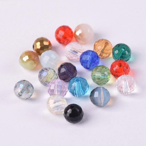 

other round 96 facets cut disco ball 6mm 8mm 10mm 12mm crystal glass loose spacer beads lot colors for jewelry making diy