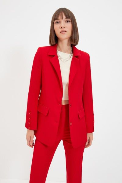 

women's jackets trendyol buttoned jacket twoaw22ce0165, Black;brown