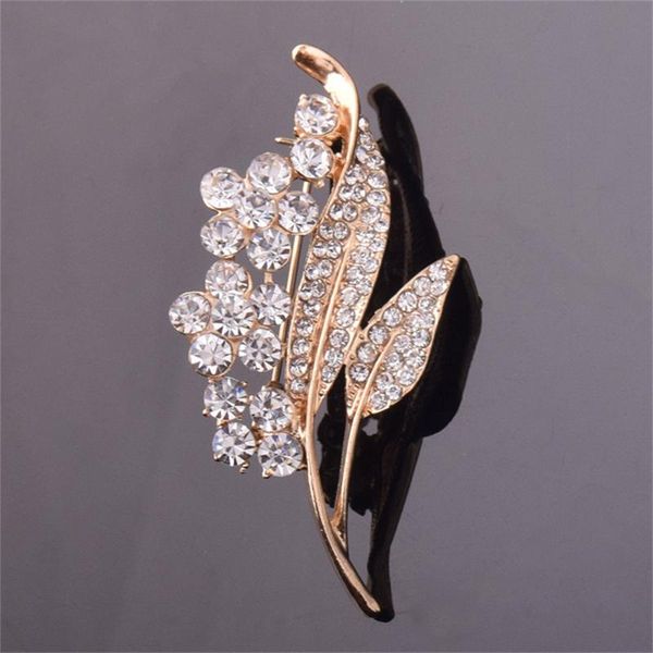 

pins, brooches crystal flower brooch female pin clothing accessories rhinestone jewelry women alloy and gifts for ladies, Gray